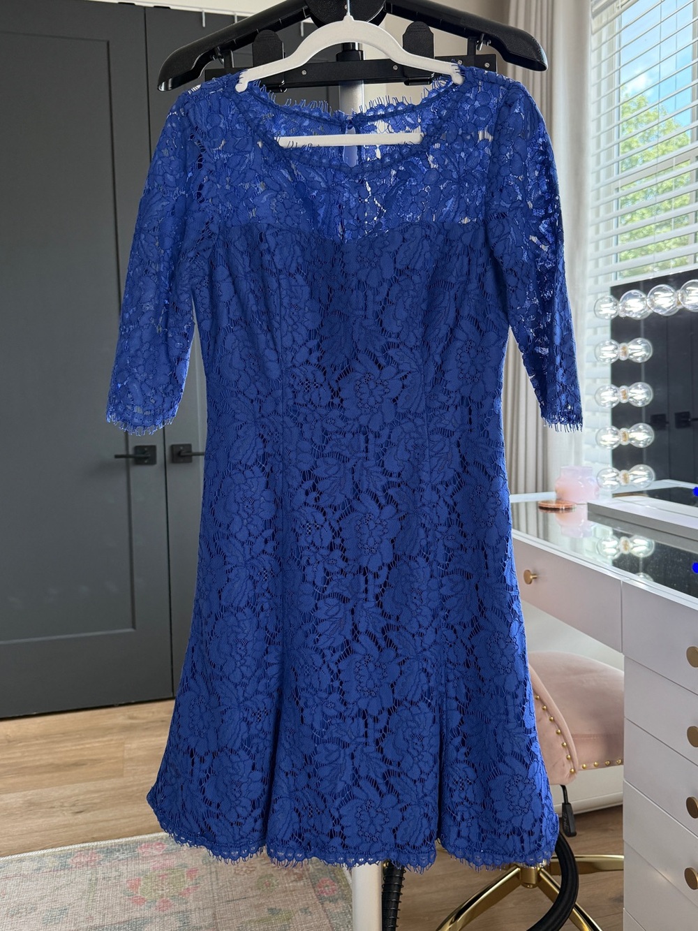 Eliza j blue lace dress- small/ 4